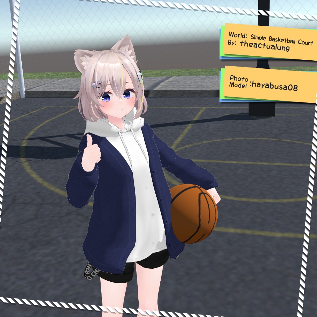 【5アバター対応】半袖パーカー&カーディガン【PB設定済み】