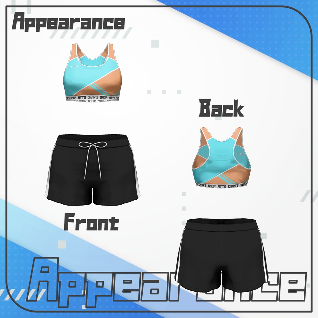 【7アバター対応】シースルータンキニ【PB設定済み】