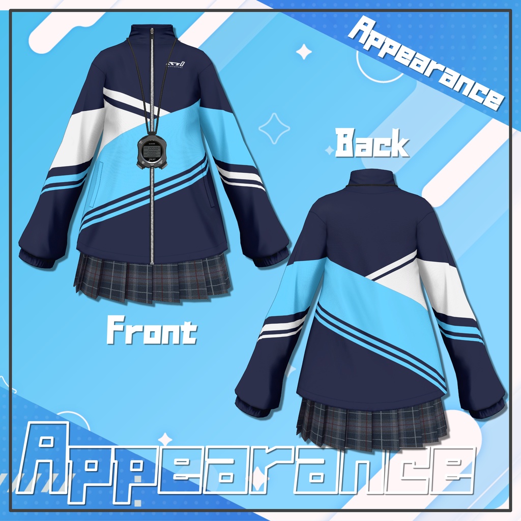 【9アバター対応】部活のマネージャースタイル【PB設定済み】