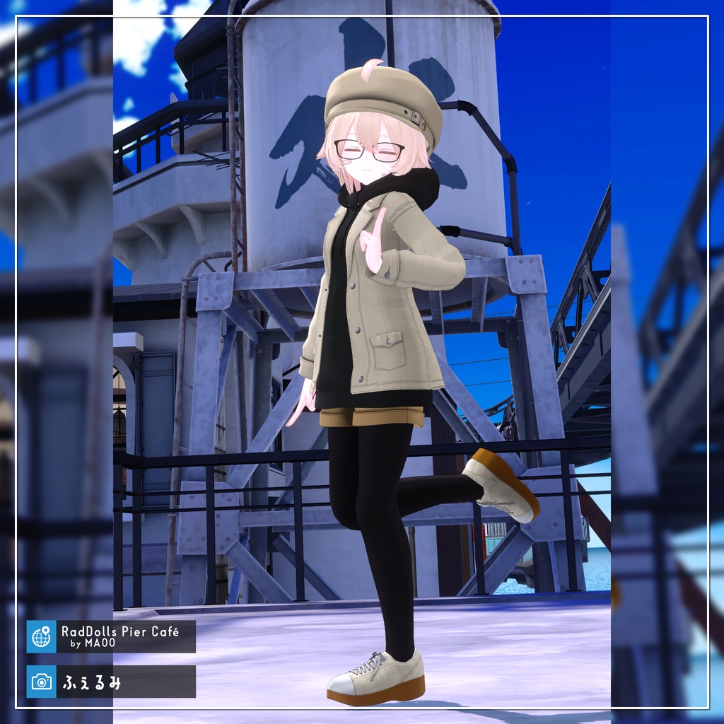 【9アバター対応】お忍びごっこジャケットコーデ【PB設定済み】