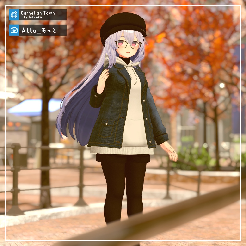 【9アバター対応】お忍びごっこジャケットコーデ【PB設定済み】