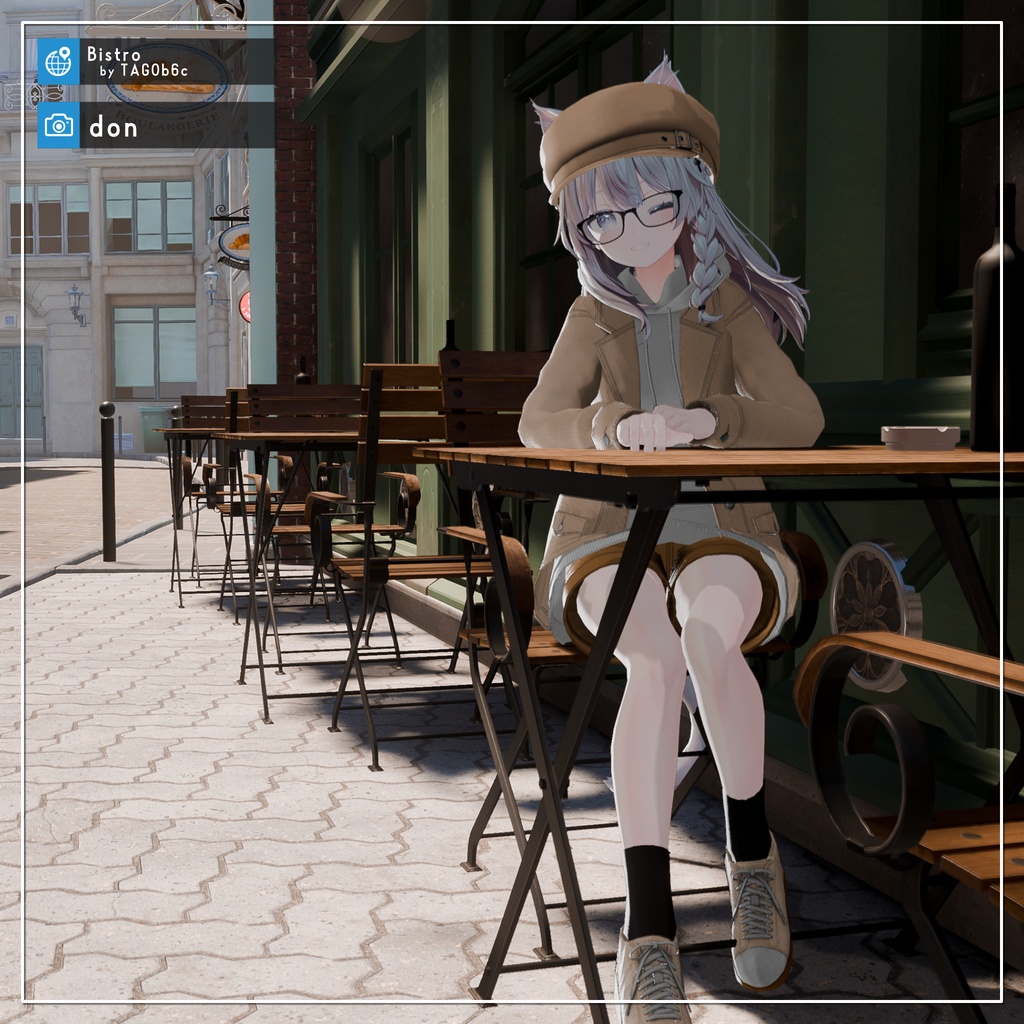 【9アバター対応】お忍びごっこジャケットコーデ【PB設定済み】