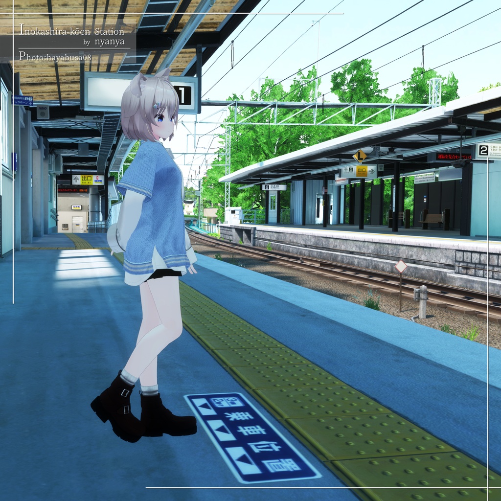 【7アバター対応】大きめニット&Yシャツコーデ【PB設定済み】