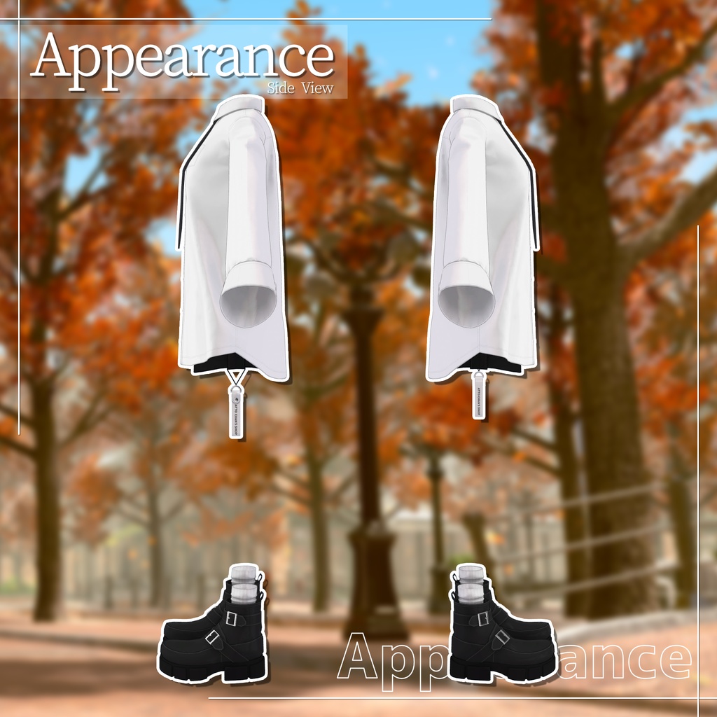 【7アバター対応】大きめニット&Yシャツコーデ【PB設定済み】