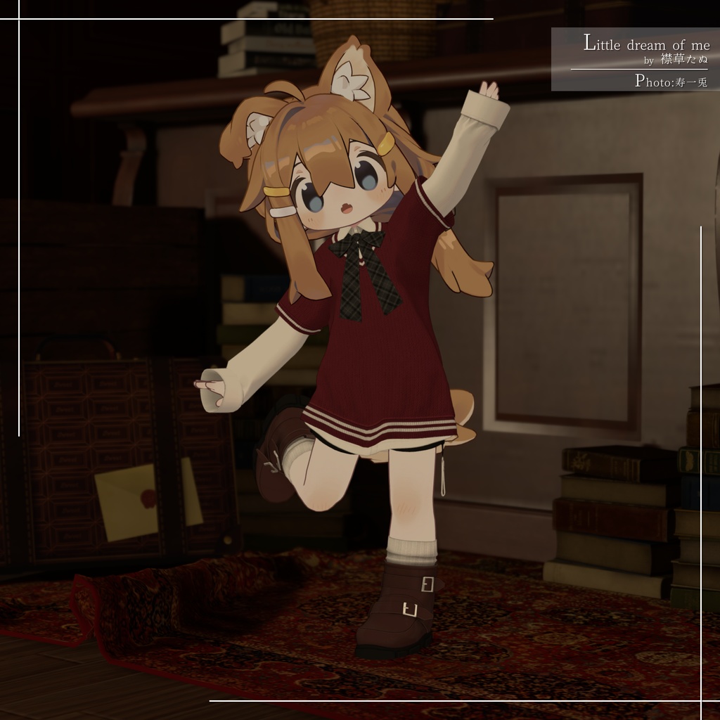 【7アバター対応】大きめニット&Yシャツコーデ【PB設定済み】