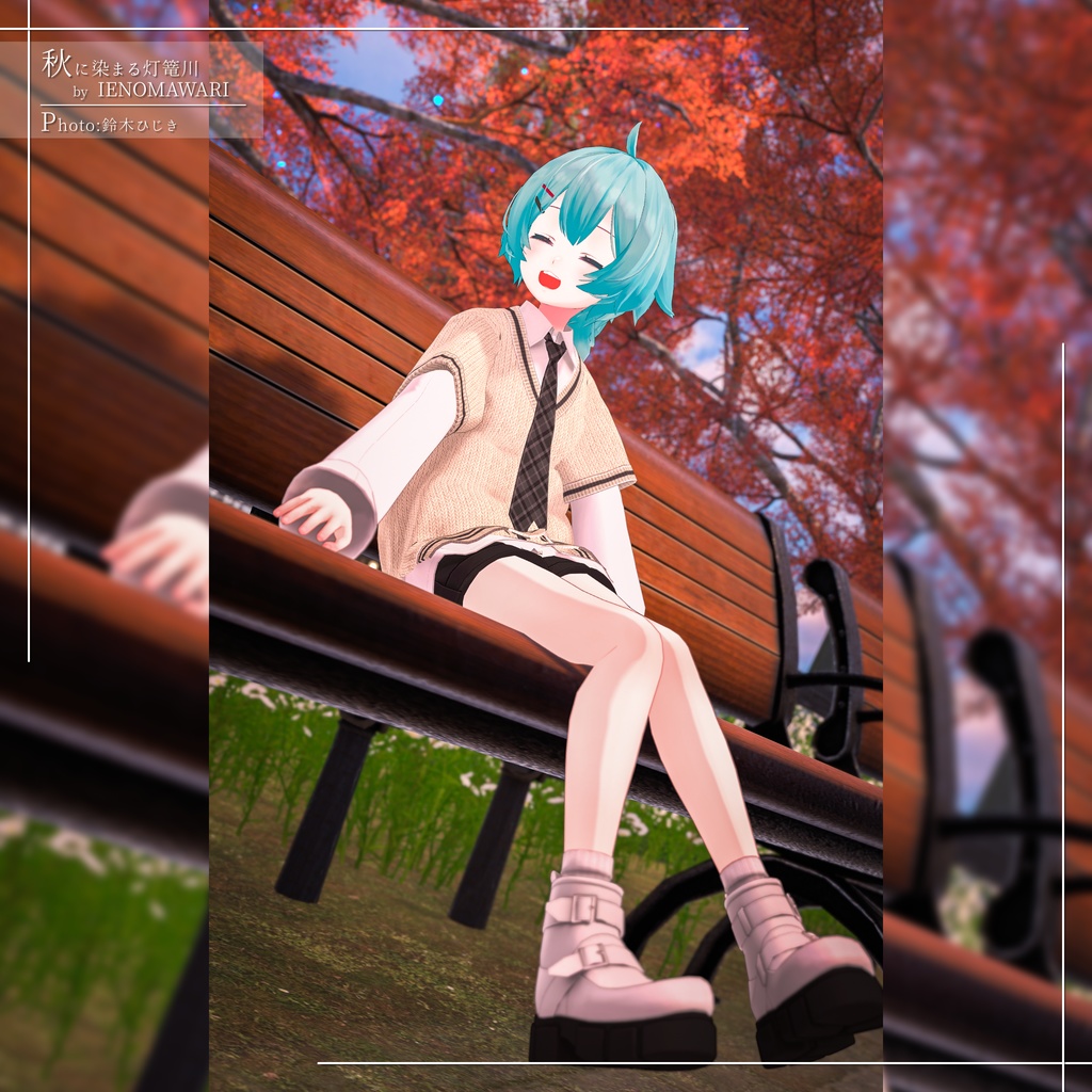 【7アバター対応】大きめニット&Yシャツコーデ【PB設定済み】