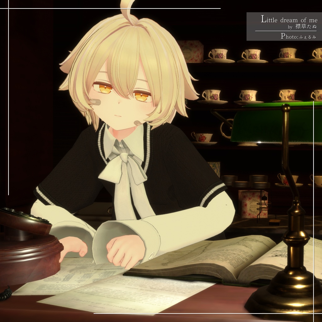 【7アバター対応】大きめニット&Yシャツコーデ【PB設定済み】