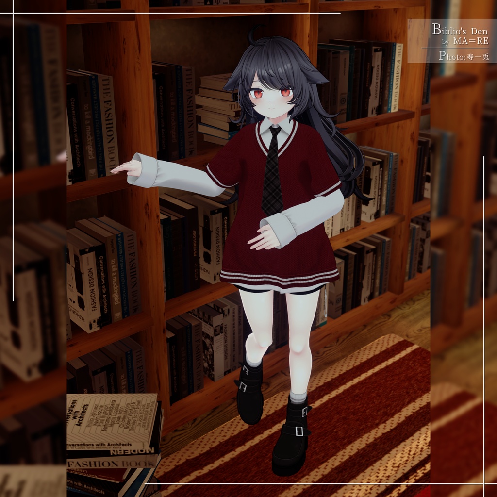 【7アバター対応】大きめニット&Yシャツコーデ【PB設定済み】