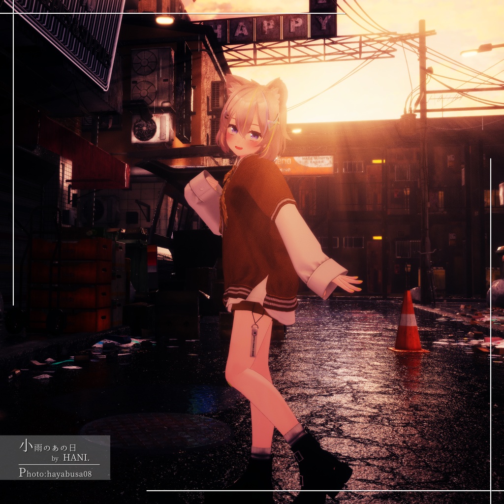 【7アバター対応】大きめニット&Yシャツコーデ【PB設定済み】