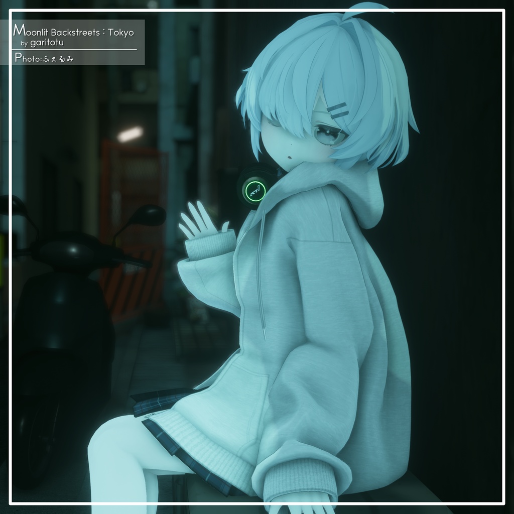 【9アバター対応】カジュアル制服コーデ+ヘッドホン付き!【PB設定済み】