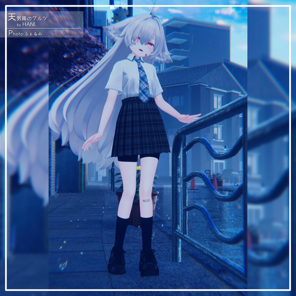 【9アバター対応】カジュアル制服コーデ+ヘッドホン付き!【PB設定済み】