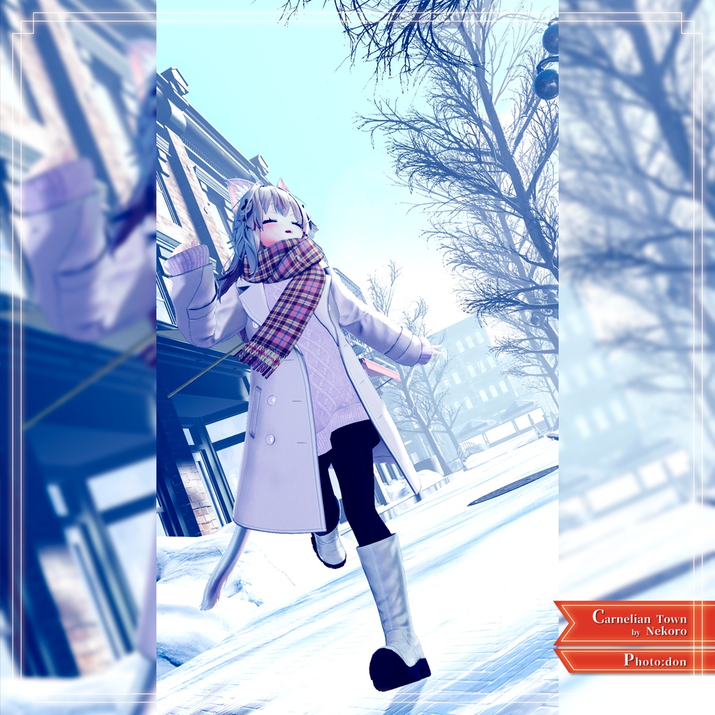 【8アバター対応】あったかタートルネック&お出かけコートセット【PB設定済み】