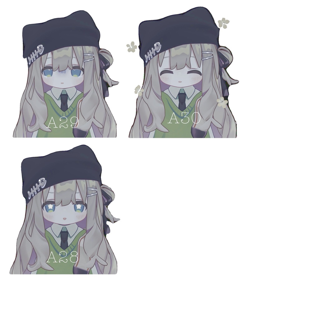 【キプフェル 専用/ Kipfel 】でれでれ表情セット30種類