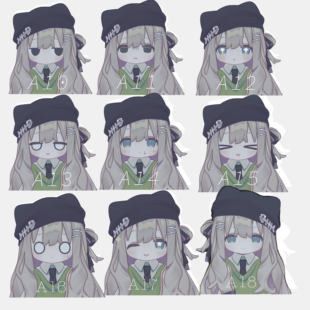 【キプフェル 専用/ Kipfel 】でれでれ表情セット30種類