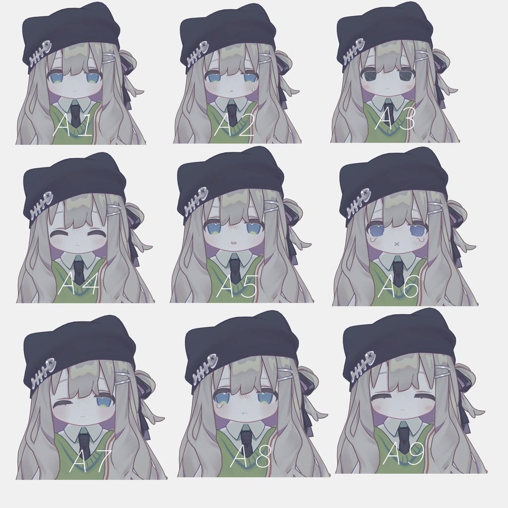 【キプフェル 専用/ Kipfel 】でれでれ表情セット30種類