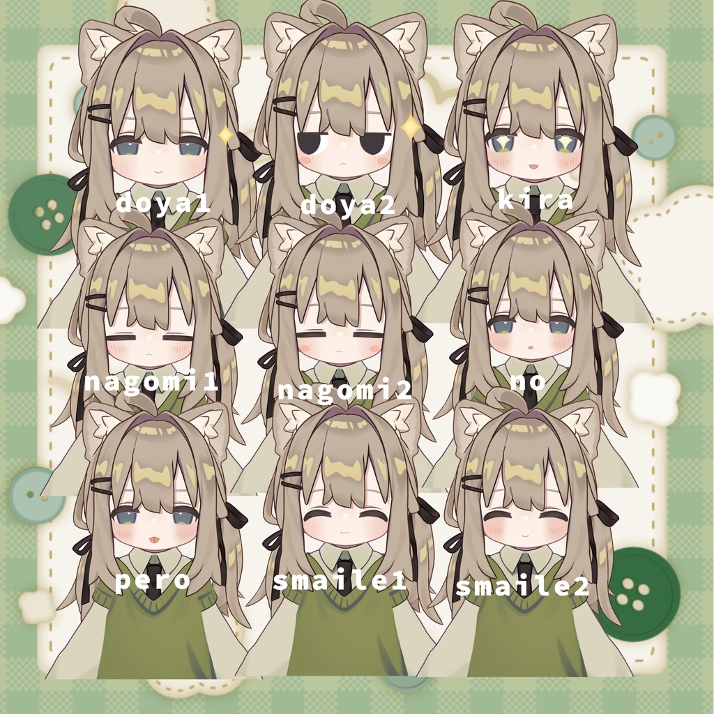 【キプフェル/kipfel専用】ほんわか表情セット face animation 29種類+6種類