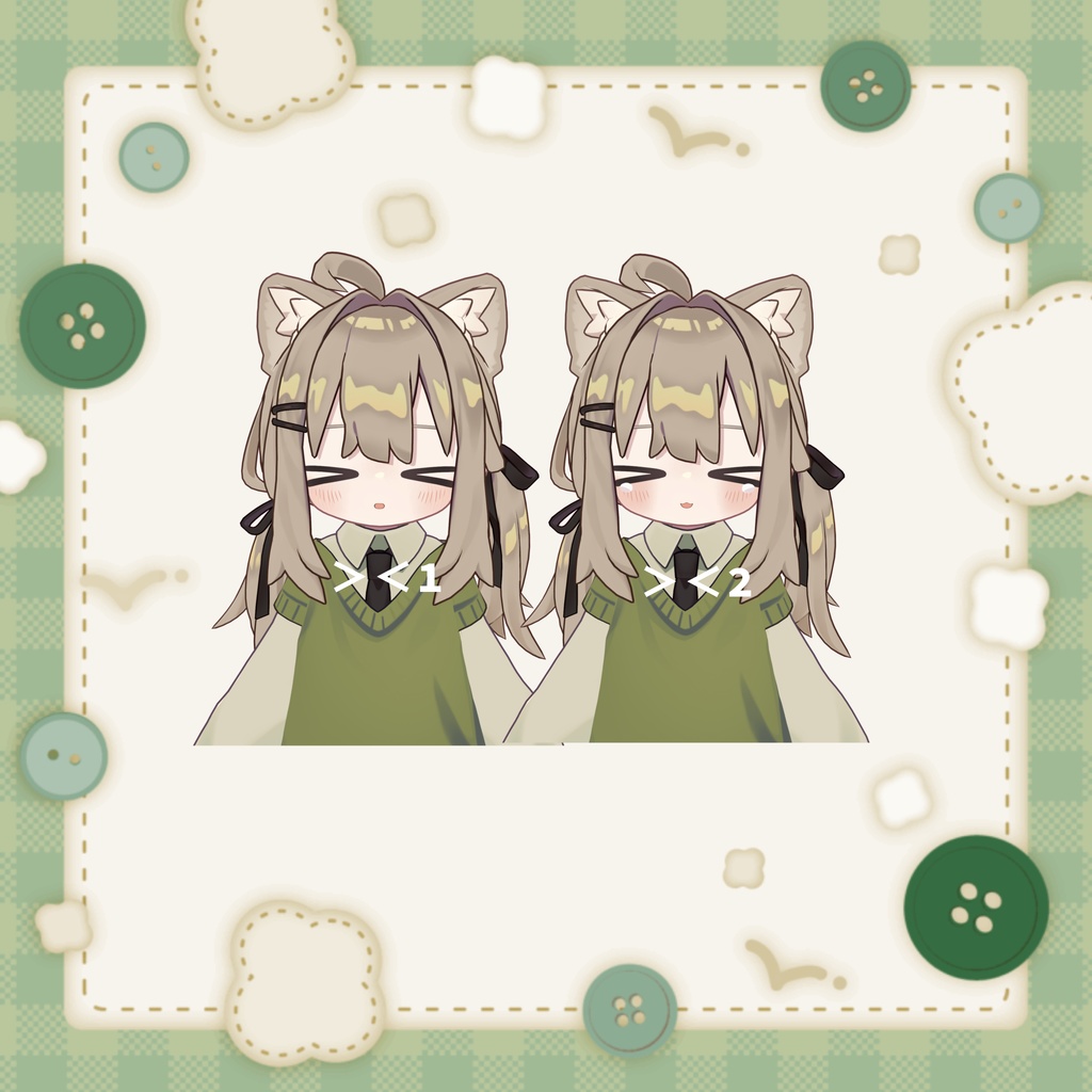 【キプフェル/kipfel専用】ほんわか表情セット face animation 29種類+6種類