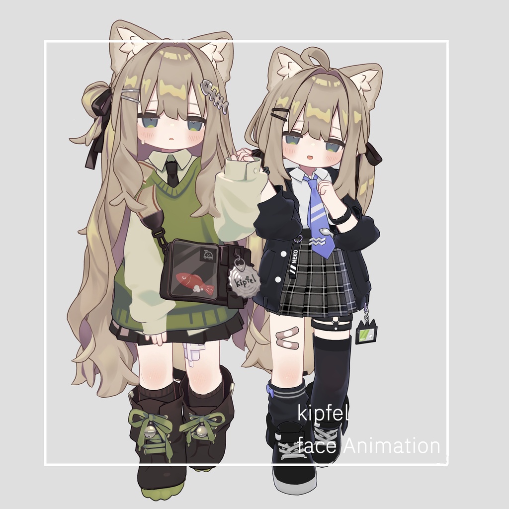 【キプフェル 専用/ Kipfel 】だるねこ表情セット 22種類+7種類