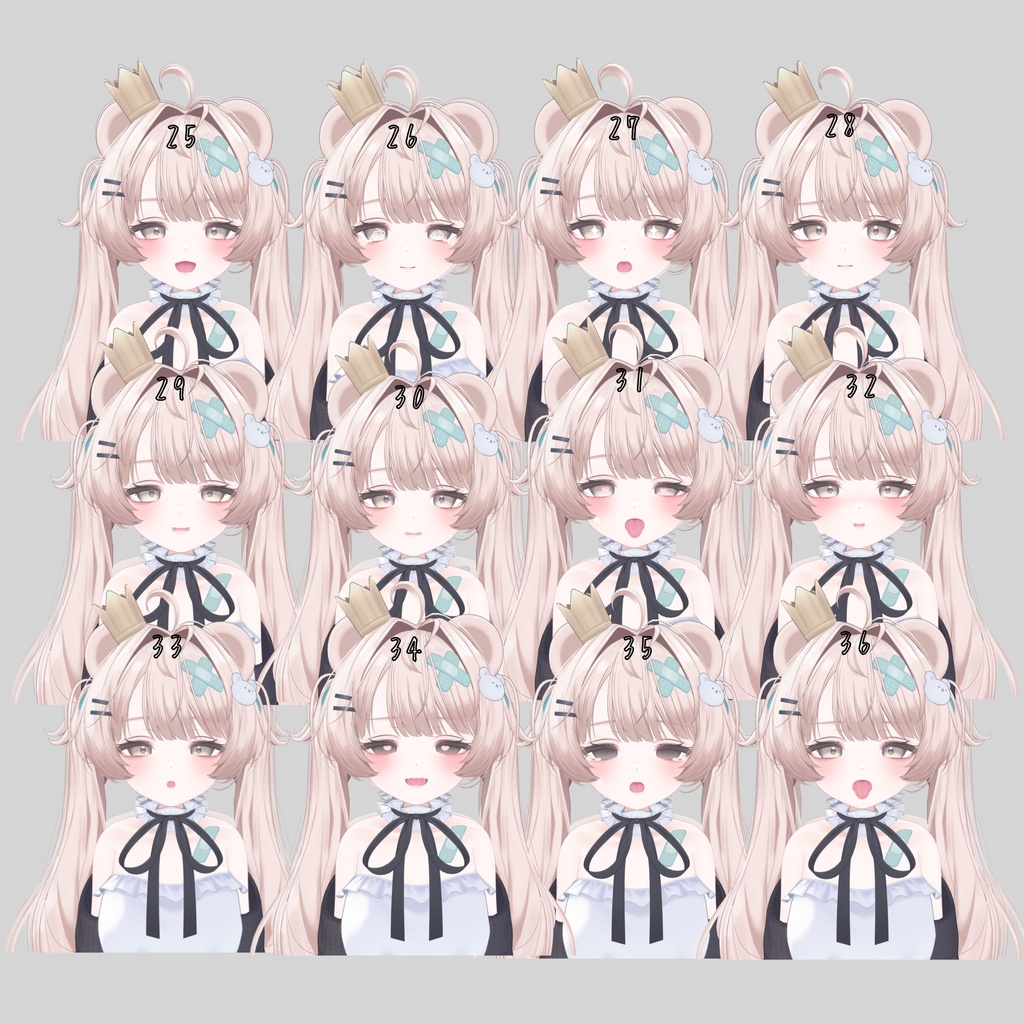 【Milfy/ミルフィ専用】生意気表情アニメーション 40種類+10種類