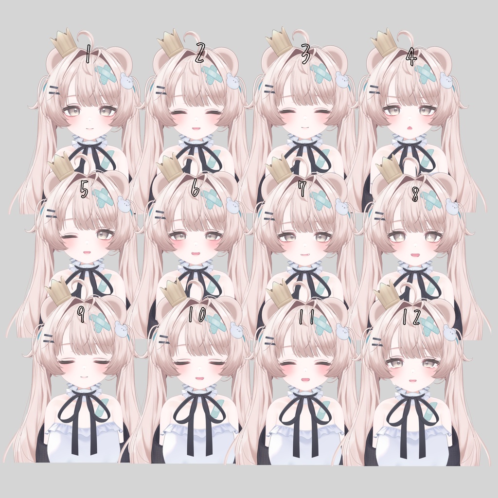 【Milfy/ミルフィ専用】生意気表情アニメーション 40種類+10種類
