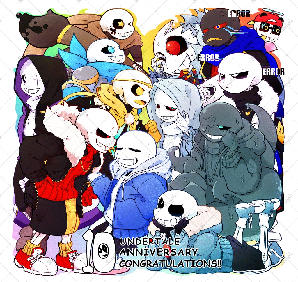 UNDERTALE10周年記念アクスタ&アクキー