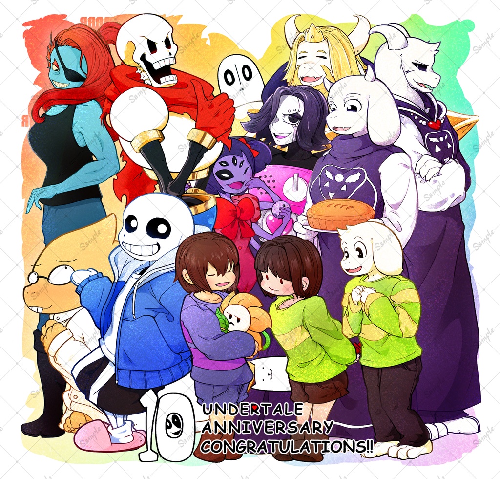 UNDERTALE10周年記念アクスタ&アクキー
