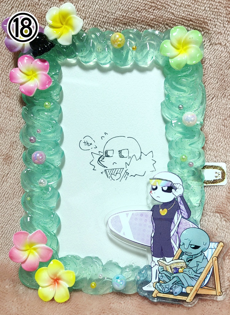 バカンス仕様クリアホイップデコケース(L版ケース)