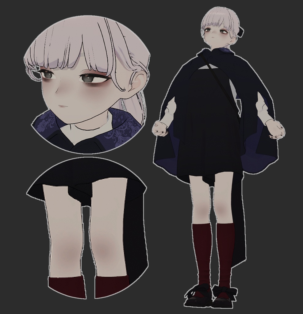 lapwing✦eyes+makeup+body texture(dark)