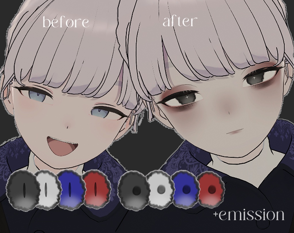 lapwing✦eyes+makeup+body texture(dark)