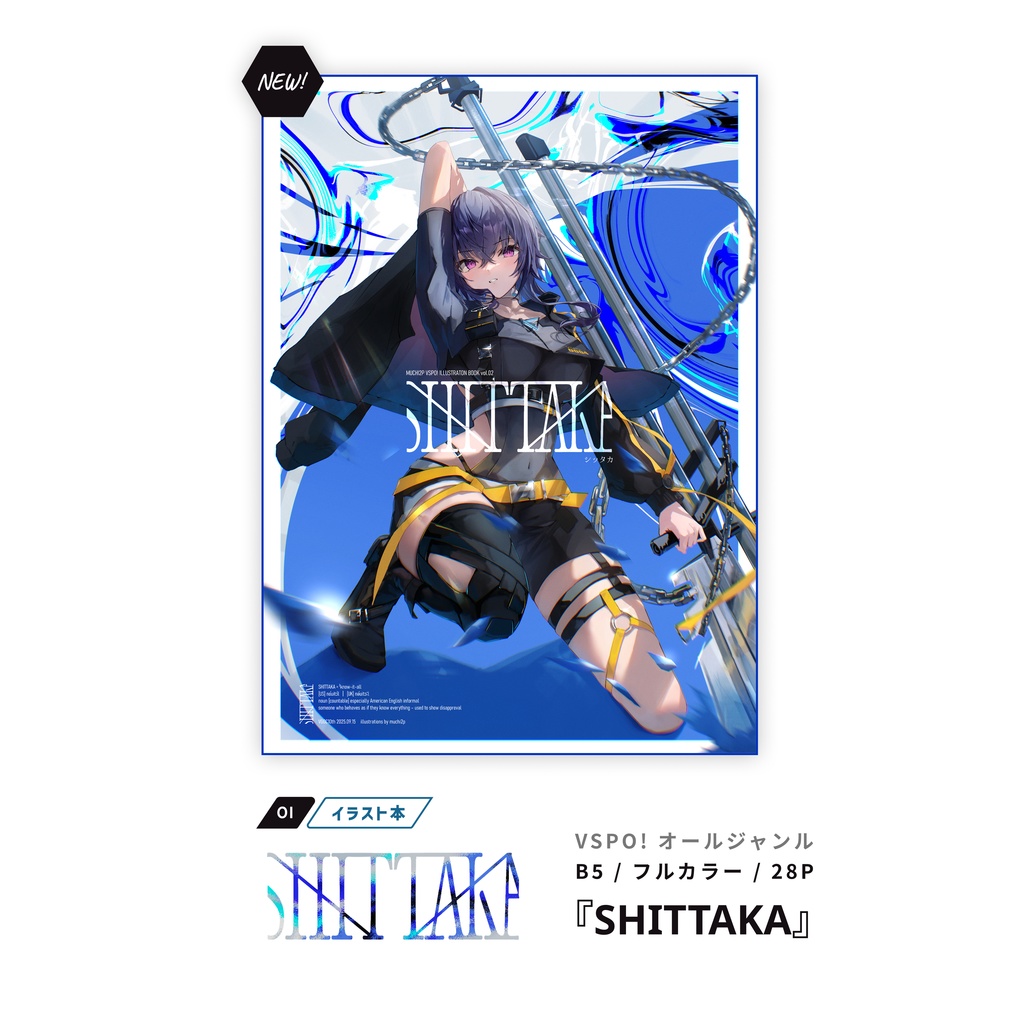 【VGGC10th】イラスト本『SHITTAKA』フルカラー 28P