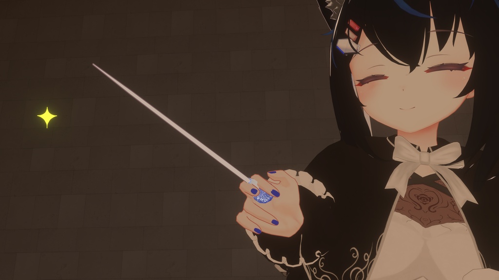 【3D accessory】-Crystal Snow Baton-