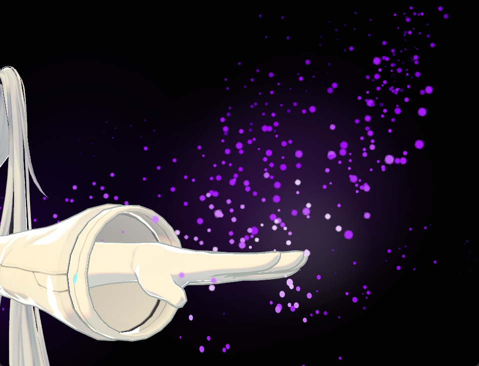 体から粒子が出てくるパーティクル 7パターンセット