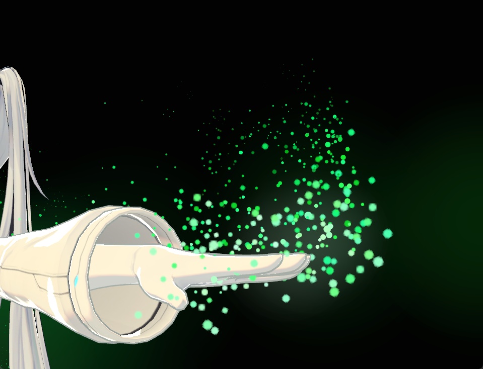 体から粒子が出てくるパーティクル 7パターンセット