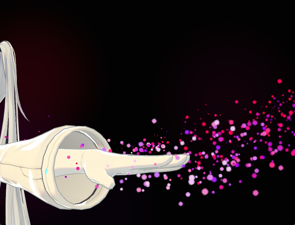 体から粒子が出てくるパーティクル 7パターンセット