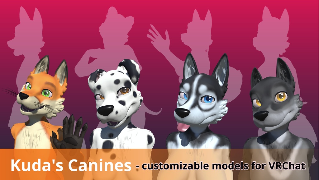 Kuda's Canines - VRChat ready avatar