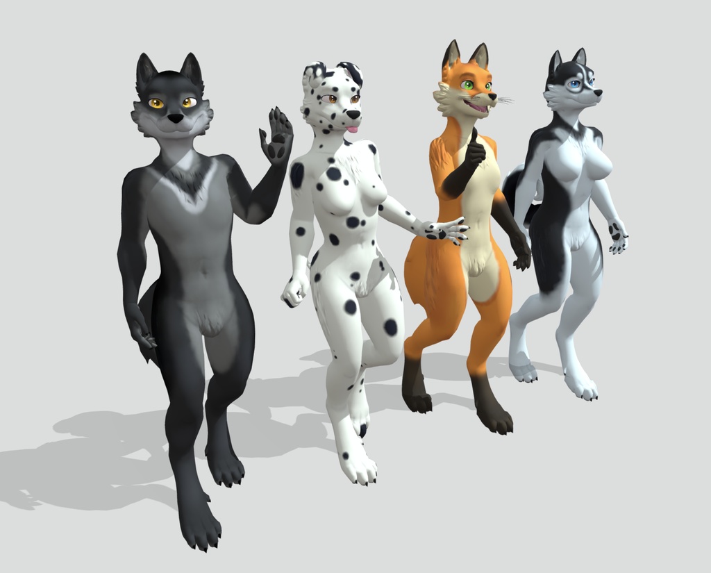 Kuda's Canines - VRChat ready avatar