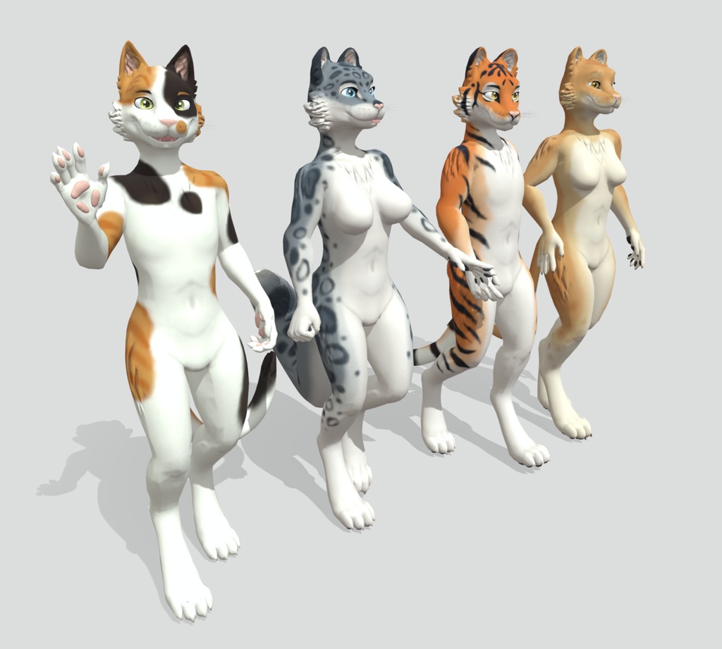 Kuda's Felines - VRChat ready avata