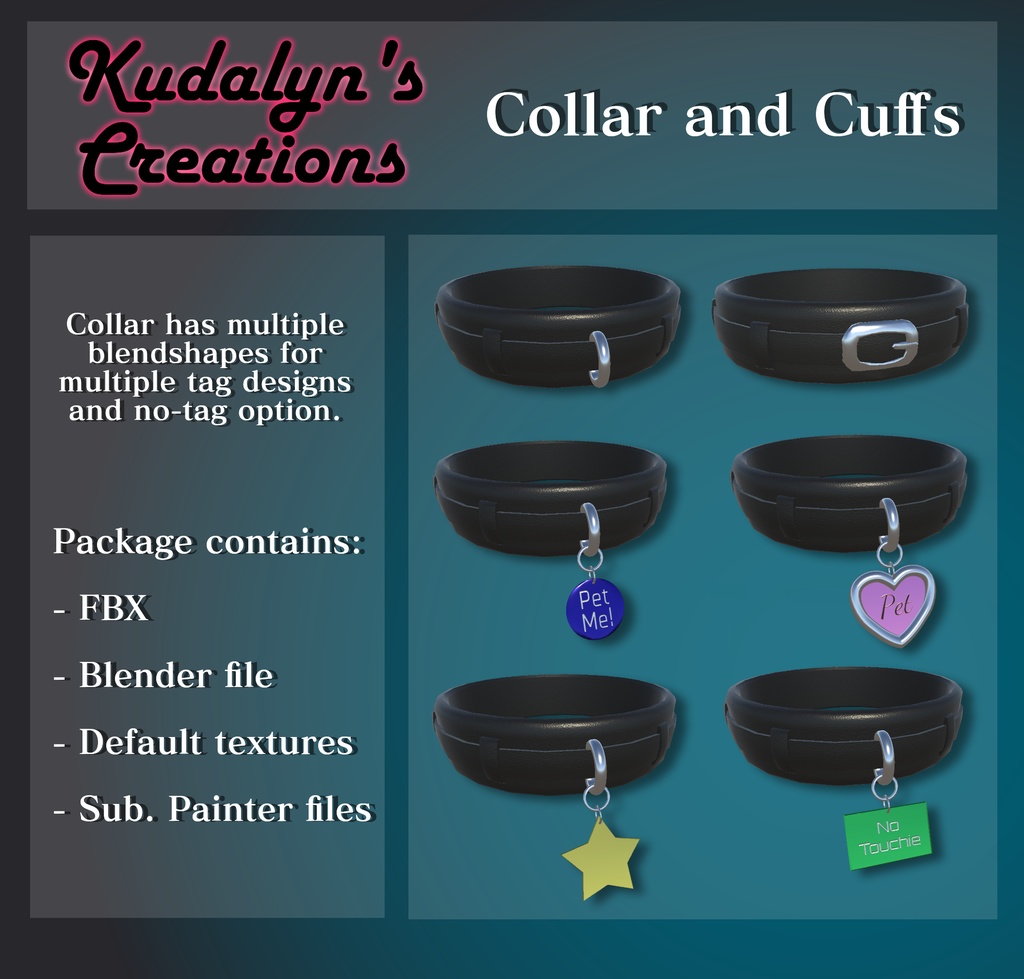 Kuda's Accessories - Collar and Cuffs