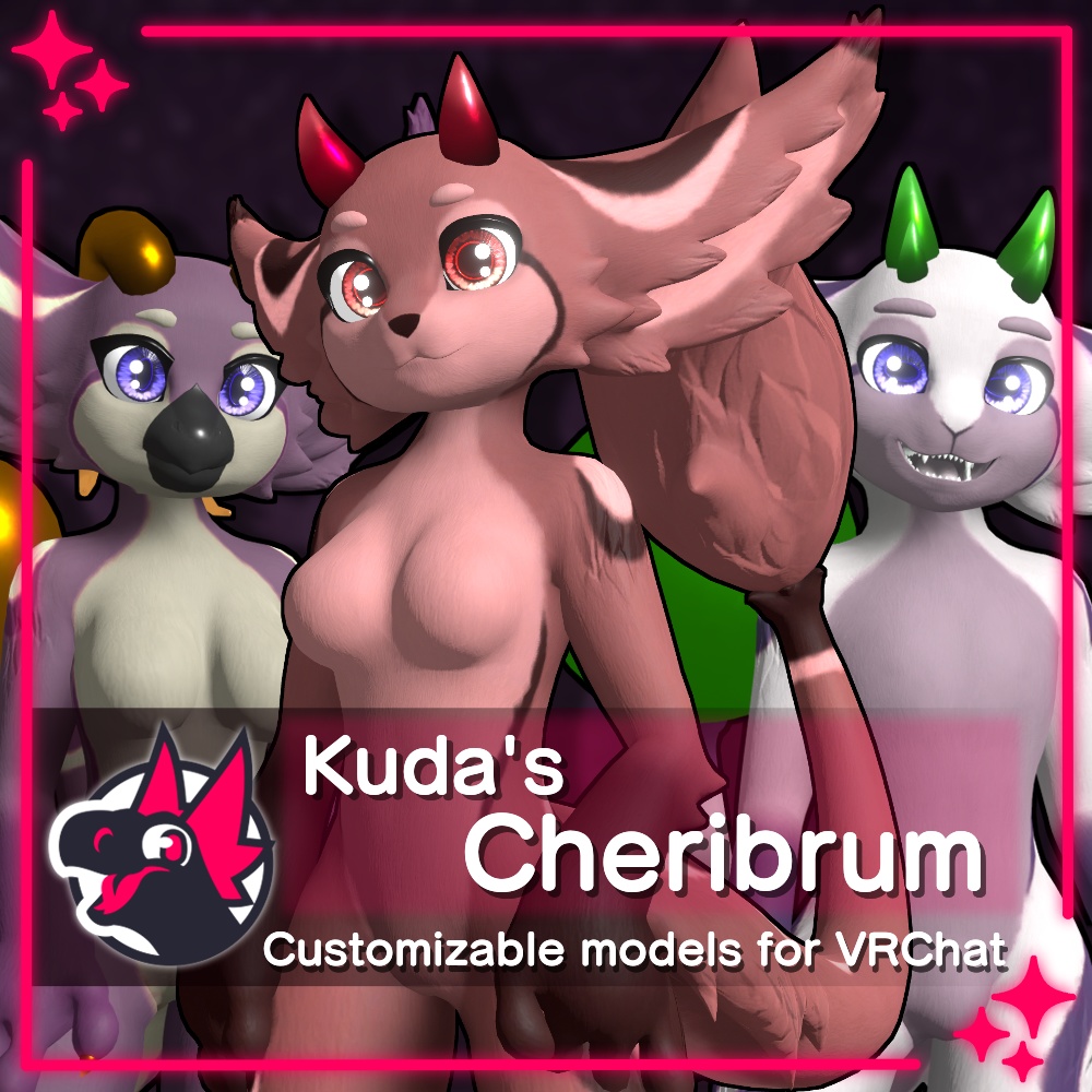 Kuda's Cheribrum - Model and VRC Avatar pack (1.5 ver Update!)