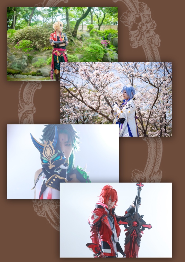 原神 コスプレポストカード4種セット - 向かいのヒマワリ - BOOTH