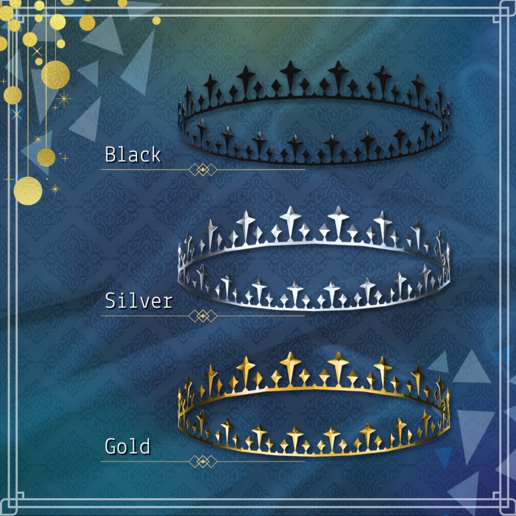 【VRC】CROSS CROWN【3色セット】