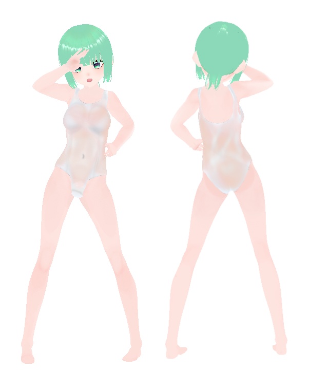 Vroid向け濡れ透けスク水