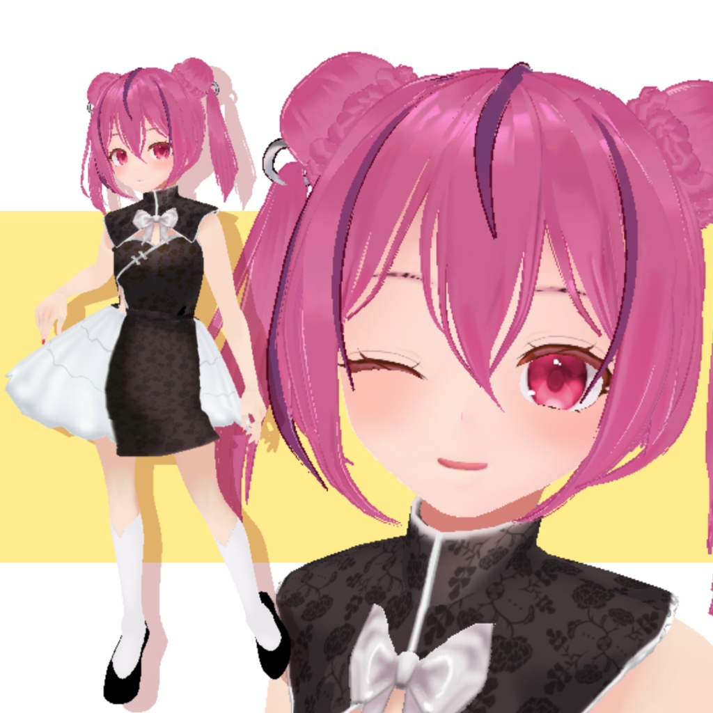 【中華風ツインテ】あまにがリリカヘア