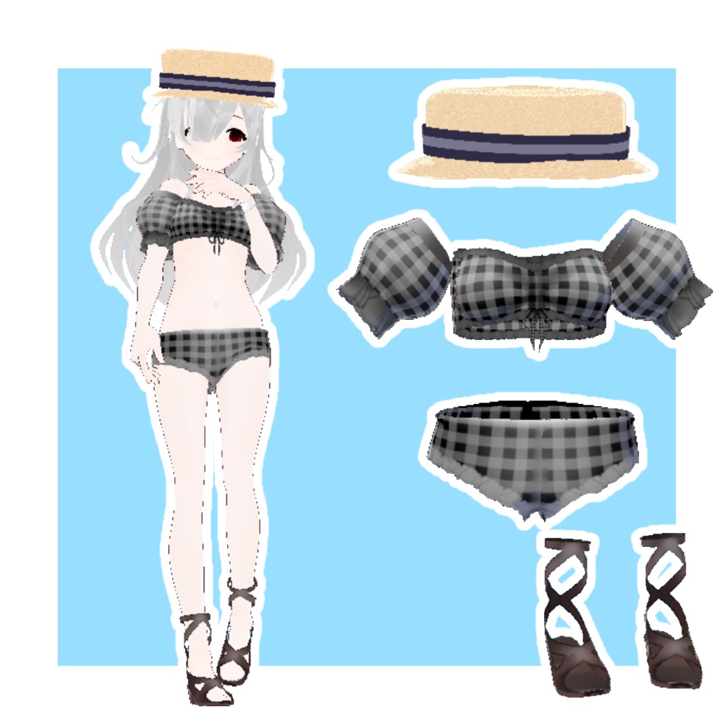 【vroid】水着セット