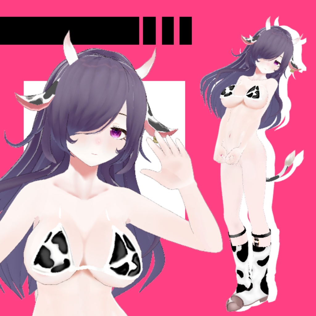 【vroid向け】乳牛なりきりセット