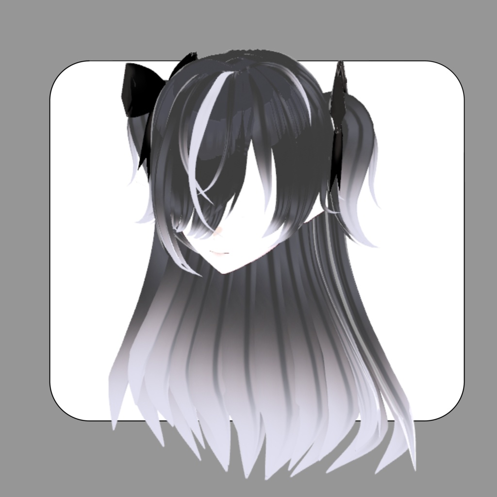 【Vroid】冥想ツーサイドアップ