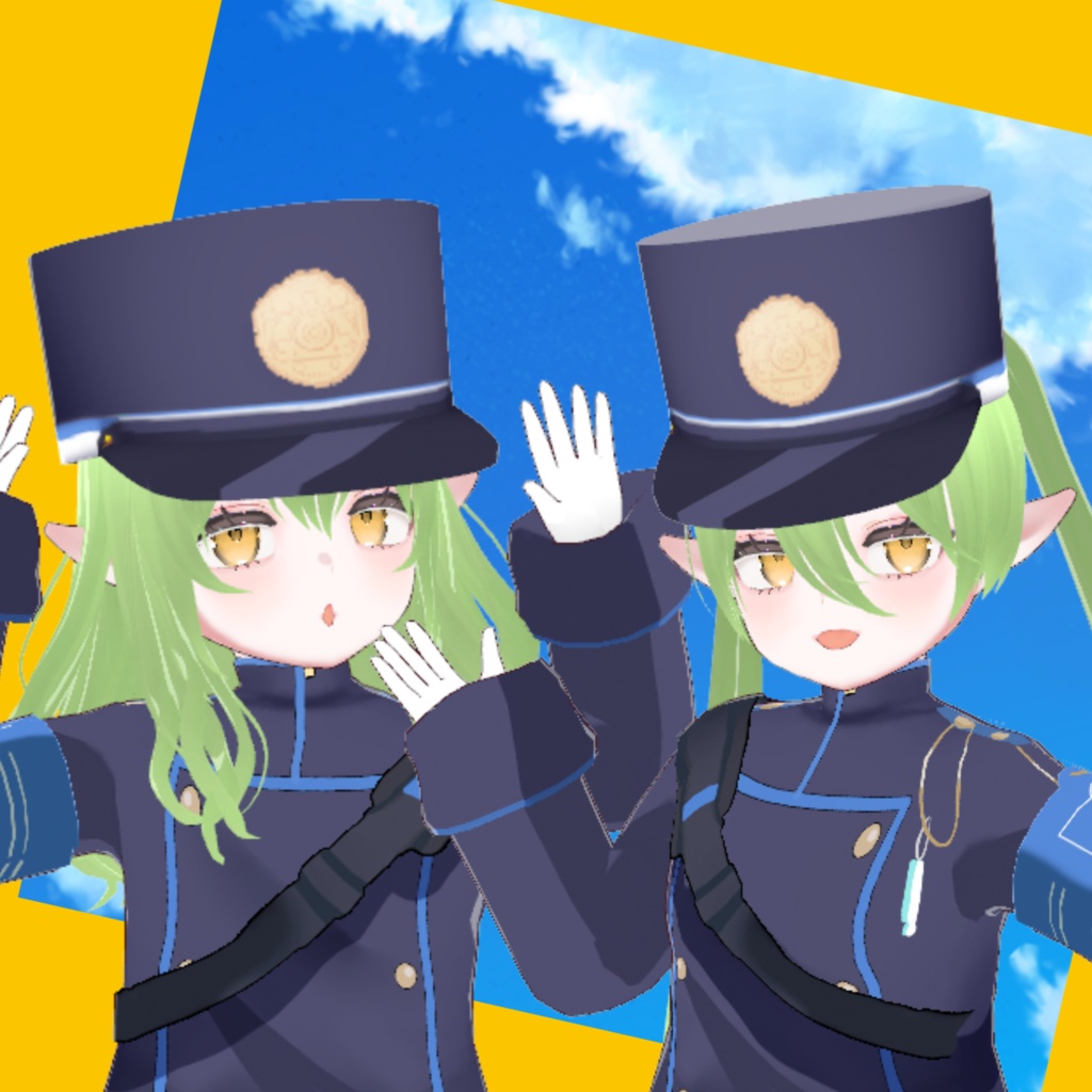 【vroid】シュポガキなりきりセット