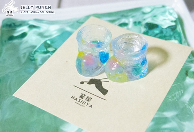 ゼリーポンチのレジンシューズ