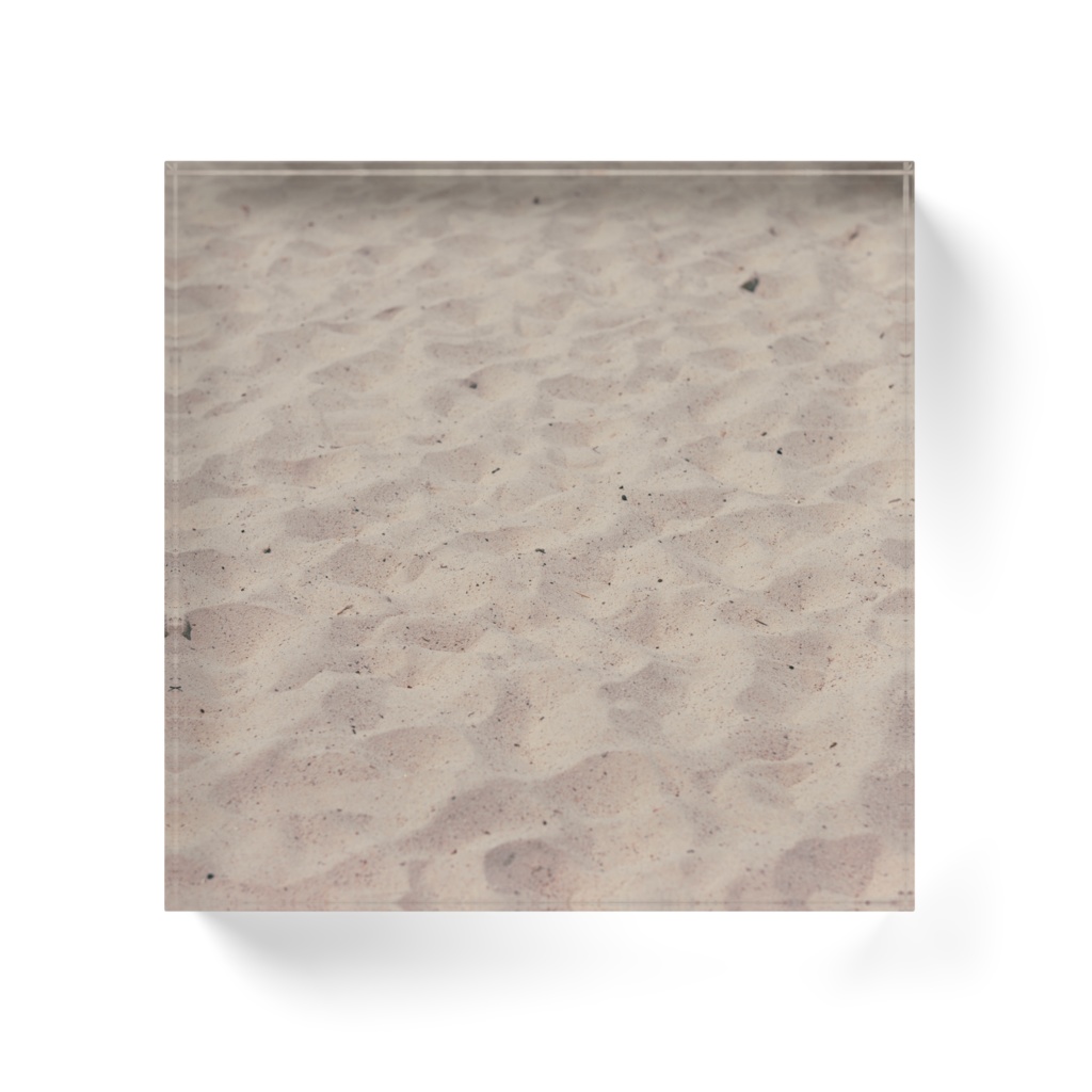 砂浜アクリルブロック