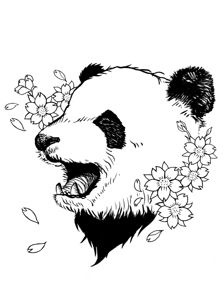 パンダと桜🐼🌸